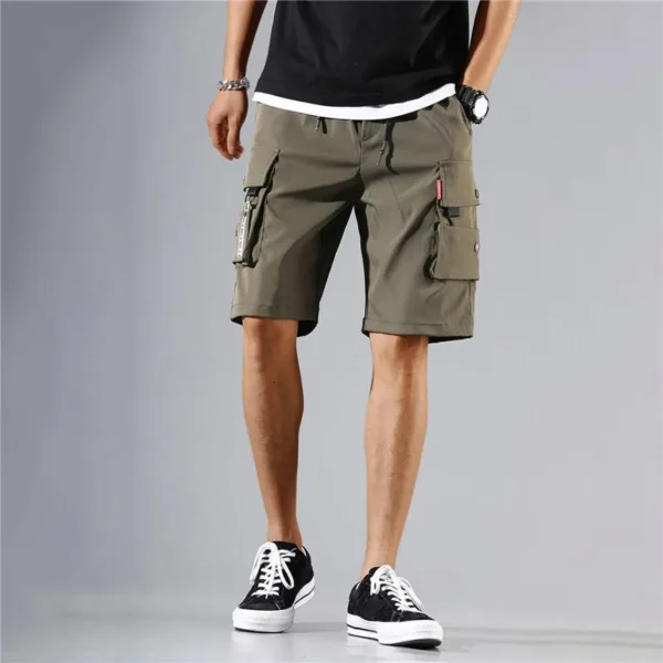 Summer Men's Shorts Casual Cargo Pants Letter Pocket Printed Straight Pants Sweatpants Male Outdoor Sports Running Clothing - Image 5