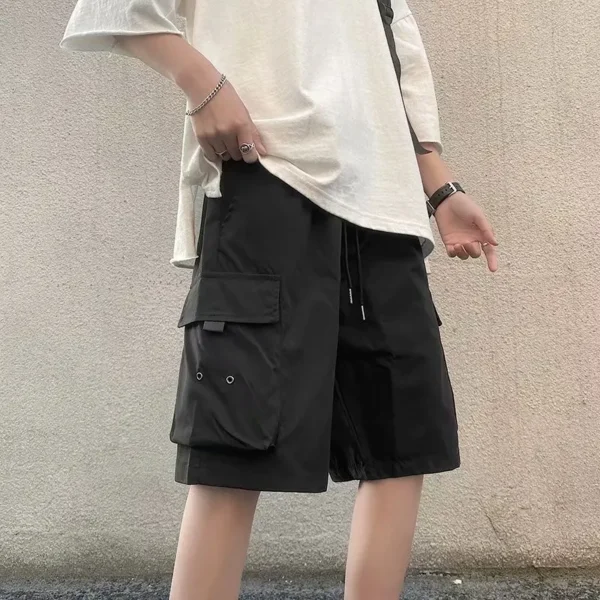 Streetwear Multi-Pocket Y2k Summer Cargo Shorts Mens Fashion Men's Shorts Loose Harajuku Baggy Straight Casual Short Pants