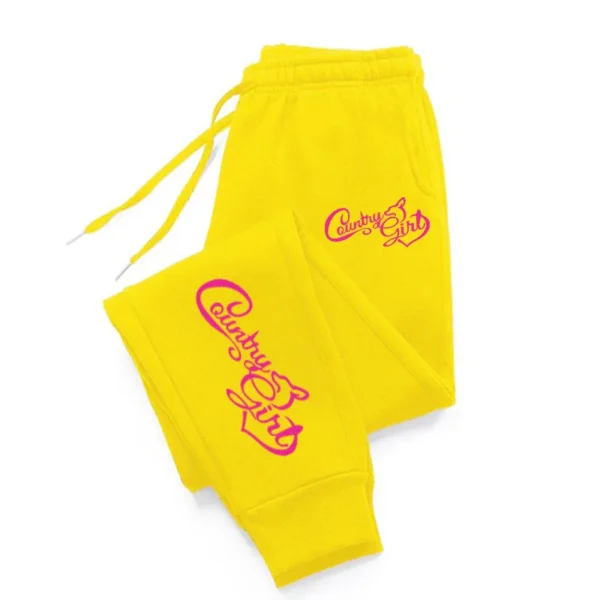 The Country Girl Printing Pants Woman Drawstring Pocket Sweatpant Sport Fashion Joggers Casual Autumn Joggers - Image 4