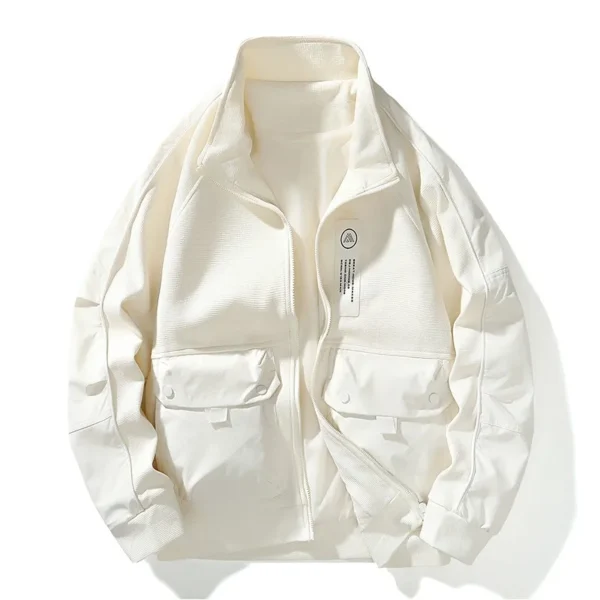 Mens Bomber Jackets Spring Autumn Windproof Fashion Male Windbreaker Loose Coats Women College Jackets Outwear - Image 2