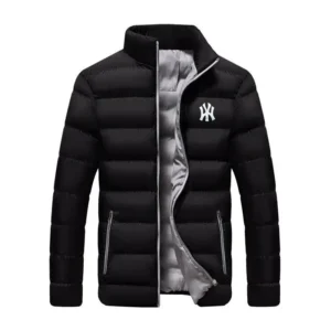 Men's padded cotton windbreaker jacket casual sports thermal optical coa thigh collar American trend, autumn, winter