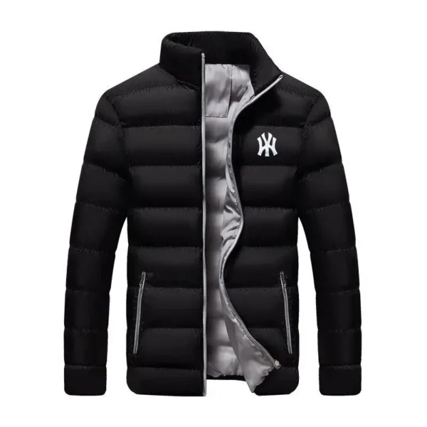 Men's padded cotton windbreaker jacket casual sports thermal optical coa thigh collar American trend, autumn, winter