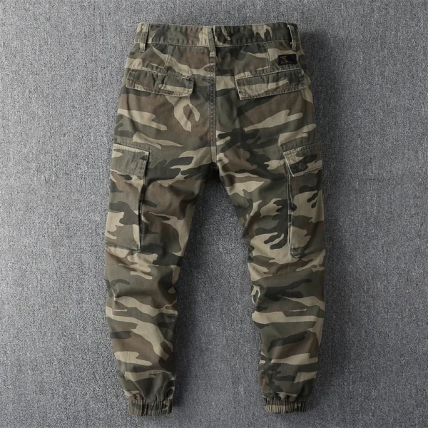 Men's Tactical Camo Trousers Autumn Multi-Pockets Cargo Pants Cotton Outdoor Hiking Pants Fashion Street Casual Pants - Image 6
