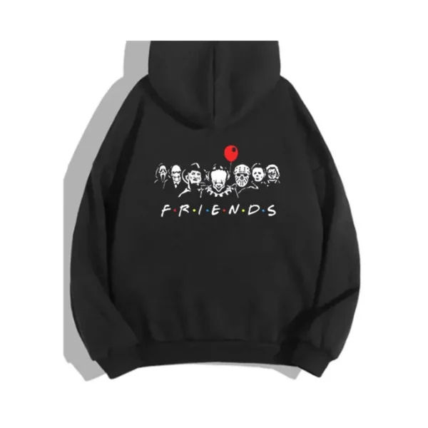 Friends Hoodies Best Stephen King Horror Characters Graphic Sweatshirts Cartoon Fashion Tops Halloween Y2K Women's Clothes - Image 4