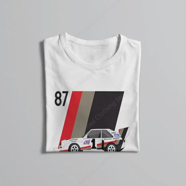 Gran Turismo Racing Game Mens T-Shirt Walter Rohrl Pikes peak 87 Funny Printing T-ShirtsO-Neck Breathable Tee Cotton Fun Tees - Image 4
