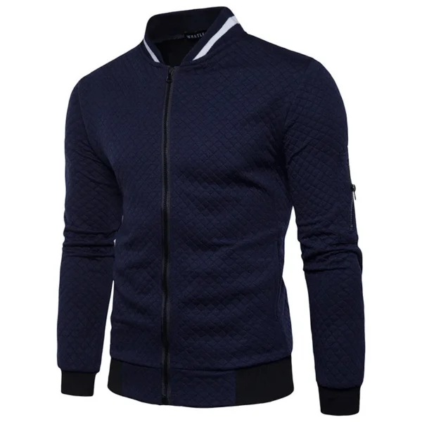 Men's Sweatshirts with Zipper Pockets Thin Solid Color Half Tracksuit Casual Outdoor Hooded Tracksuit Long Sleeves Jacket Coats - Image 5