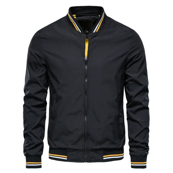 Fashion Autumn Jackets for Men Solid Color Casual Baseball Mens Jacket Clothing New in Outerwears ​Chaquetas Bomber Jackets Men - Image 2