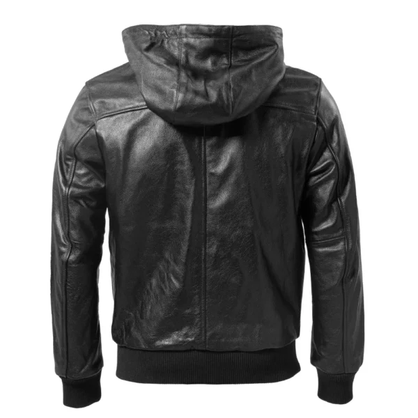 Men Leather Jacket Hooded Soft Natural Cowhide Genuine Leather Coat Hood Man Clothes Spring Autumn Clothing Free Shipping M618 - Image 6