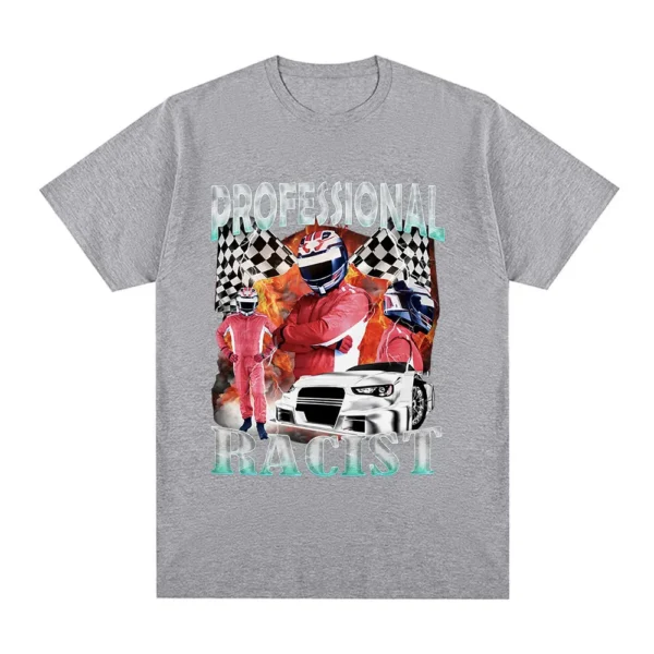 Professional Racer Graphic T-Shirt Funny Racing Meme Men's Fashion Vintage Short Sleeves T-shirts 100% Cotton Oversized T Shirts - Image 3