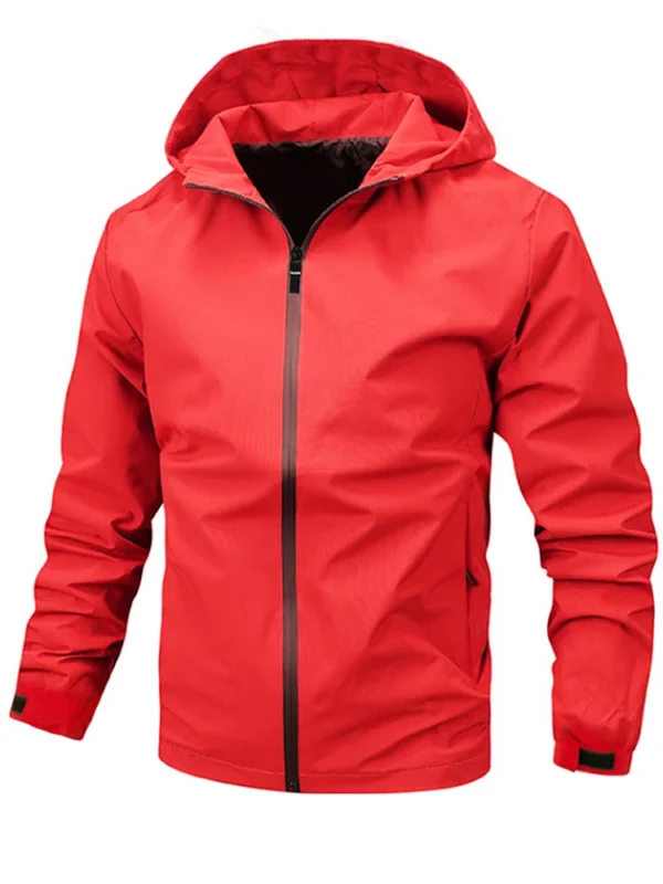 New Autumn hooded Jackets for Men Solid Color Casual Men's Thin Coats Clothing New in Outerwears ​Fashion Outdoor Jacket Men - Image 4