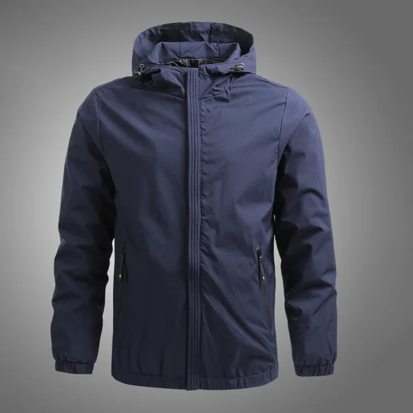 Windbreaker Hiking Sport Outwear Windproof Hooded Jacket Men Autumn Thin Breathable Outdoor Sportwear Hoodies Men's Clothing Top - Image 3