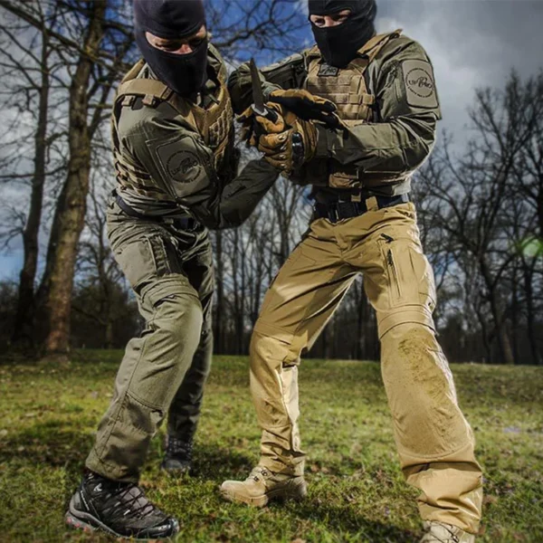 Men Cargo Pants Tactics Wear Resistant Multiple Pockets Military Tactical Pants Casual Spring Autumn Men's Trousers Hiking - Image 5