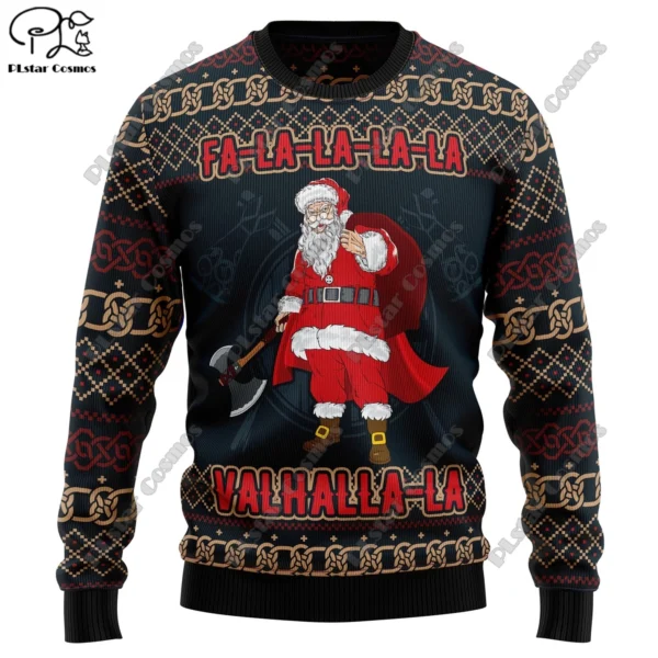 New 3D Printed Animal Custom Series Cute Christmas Pattern Ugly Sweater Street Casual Winter Sweatshirt S-11 - Image 3