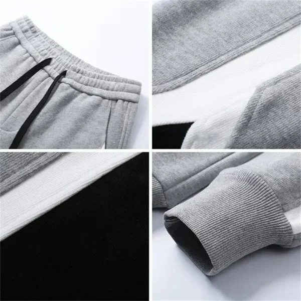 Ladies' Casual Sweatpants Black and Gray Color Blocking Fashion Design Moon Print Casual PantsSports Jogging Pants Women Clothes - Image 5
