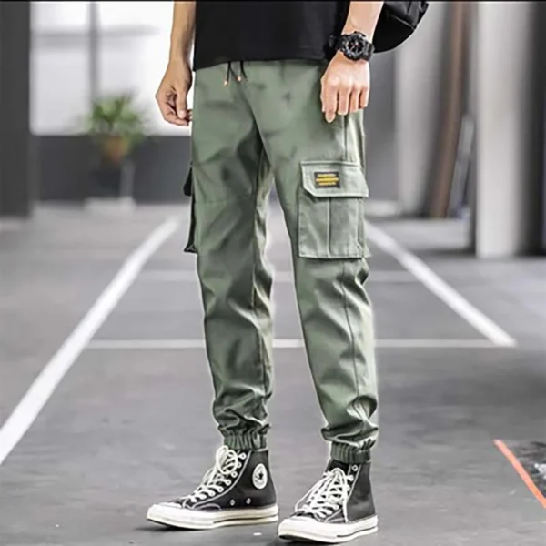 Men's Workwear Pants Spring & Autumn Fashionable Cuffed Trousers Casual And Joggers Pant Pants For Spring Summer Cargo Trousers - Image 7