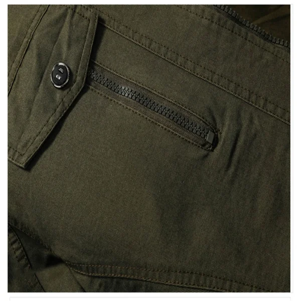 FGKKS 2023 Military Loose Men's Jacket New Autumn Casual Cotton Workwear Jacket High-Quality Design Bomber Jackets Male - Image 5