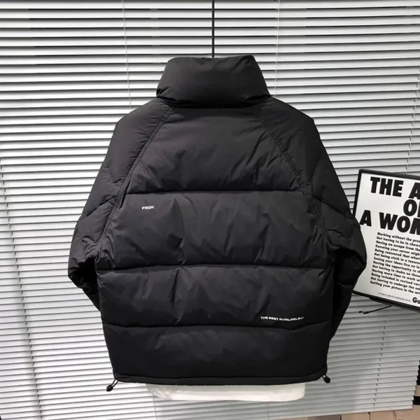 Fall Winter Solid Color Stand up Collar Men's White Duck Down Jacket Trendy Atmospheric Thickened Warm Down Jacket Streetwear - Image 5