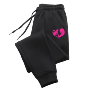 Girl Caresses Cat Printed Sweatpant Sport Fashion Women'S Pants Street Soft Women'S Pant Trendy Street Woman Pant