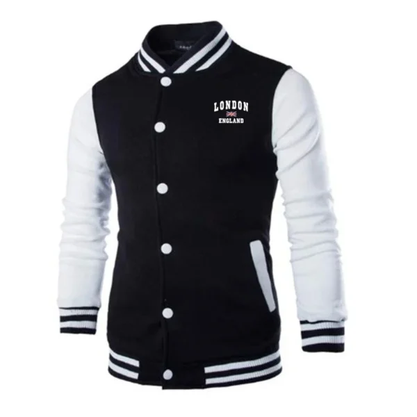 Mens Jackets Print Fashion Trend Cardigan Sweatshirt European Street Coat Casual Baseball Uniform Versatile Tracksuit Clothing - Image 3