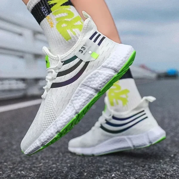 New Men Casual Sport Shoes Breathable Lightweight Sneakers Outdoor Mesh Black Running Shoes Athletic Jogging Tenis Walking Shoes - Image 6