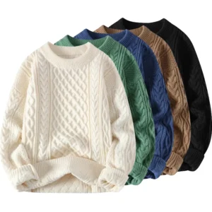 Brand Christmas Sweaters Men Crewneck Sweater Men Pullover Jumpers Fashion Clothing Autumn Winter Tops Men Knitted Sweatshirts