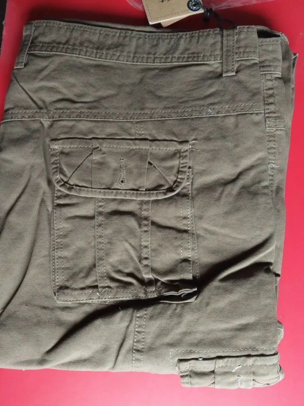 2024 New Tactical Pants Men Multi-pocket Washed Overalls Male Baggy Cargo Pants for Men Cotton Trousers Large Size 46 - Image 3