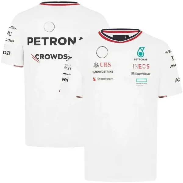 Men's and Women's F1 Racing Shirts Breathable Short Sleeve Cycling Jersey Petronas Co Team Urban Fashion Summer Best Seller - Image 5