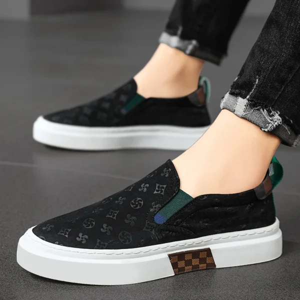 Autumn Men Casual Sneakers Flat Loafers Sports Shoes Breathable Running Tennis Shoes Male Slip-on Soft Comfortable Outdoor Shoes - Image 4