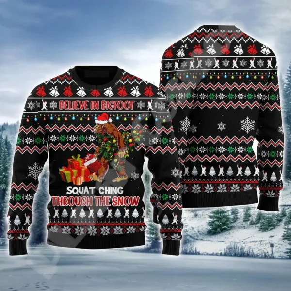 Christmas Knitted Sweater Graffiti Tattoo Retro Vintage Sweatshirts 3DPrint Unisex Pullover Harajuku Casual Funny Long Sleeve 18 - Image 6