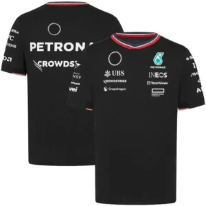 Men's and Women's F1 Racing Shirts Breathable Short Sleeve Cycling Jersey Petronas Co Team Urban Fashion Summer Best Seller