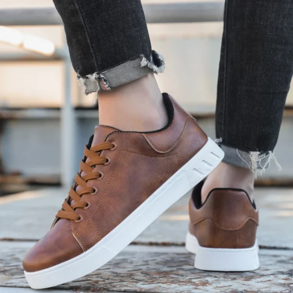 New Men's Sneakers Classic Loafers Fashion Mens Casual Shoes British Platform Shoes Non-slip Men Shoes Wear-resistant Zapatillas - Image 3