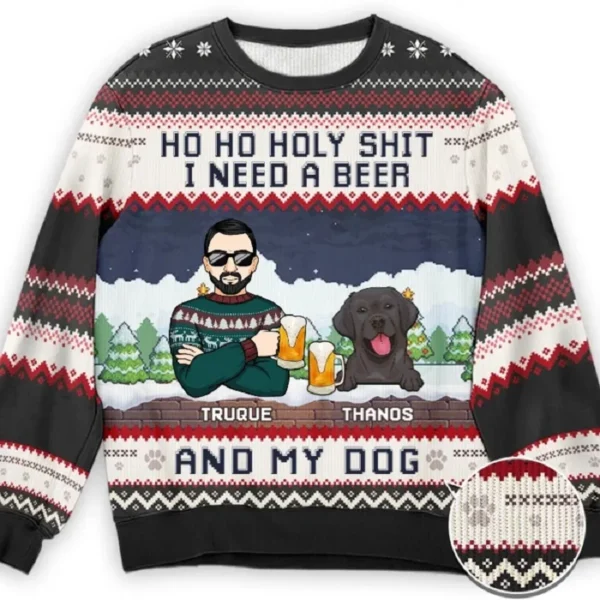 Men Women Ugly Christmas Sweaters Xmas Happy Knitting Casual Long Sleeve Jumpers 3D Print Party Crewneck Sweatshirt Plus Size - Image 2