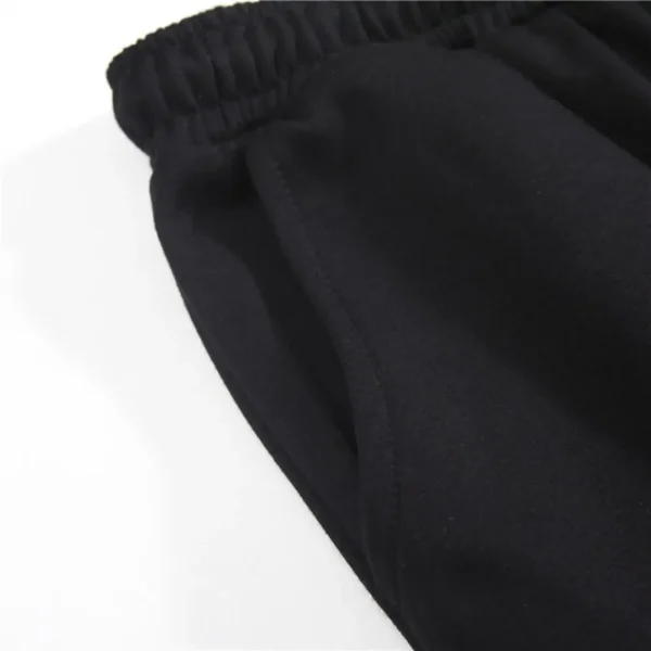 Men Casual Shorts Mid-Rise Elastic Drawstring Shorts Pockets Wide Leg Knee Length Solid Loose Fitness Running Shorts Sportwear - Image 5