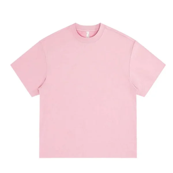 Combed 100% Cotton Casual T-Shirt 8 Pack Men Y2K Summer Short Sleeves Vintage Oversize Tshirt Streetwear Women Tops - Image 6