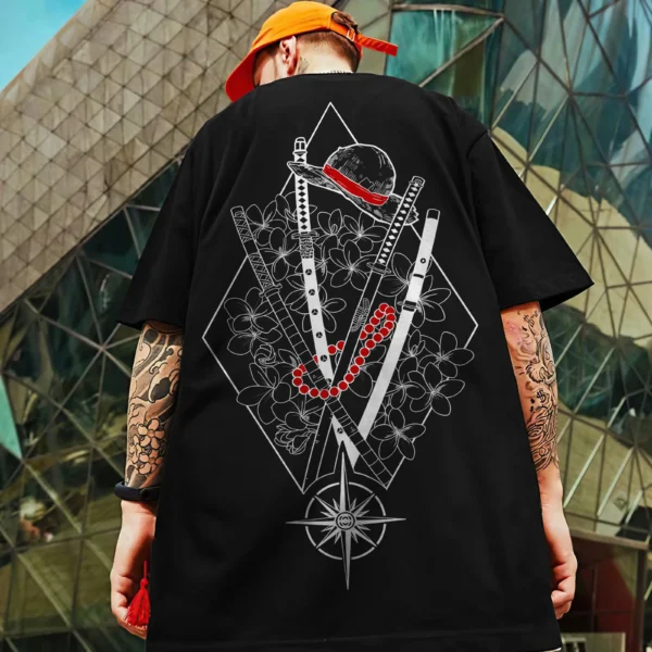 3D Japanese Samurai Demon Mask Print T-Shirts For Men Summer Casual Street Trend Top Loose Oversized Short Sleeve O-Neck T Shirt - Image 6