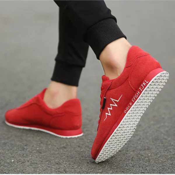 2024 Men's Sneakers Canvas Shoes Fashion Red Summer Low Comfortable Flat Vulcanized Shoes for Men Breathable Gym Man Trainers - Image 4