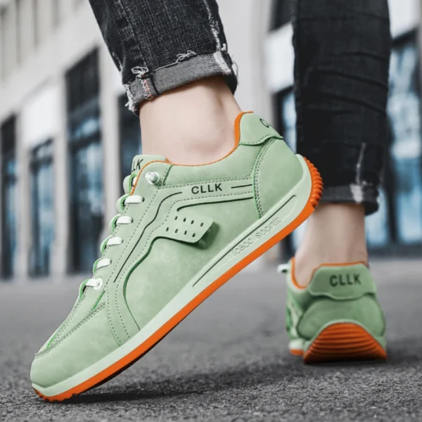 Chunky Sneakers Mens Designer Board Shoes Fashion Casual Microfiber Leather Fabric Breathable Increased Internal Platform Shoes - Image 5