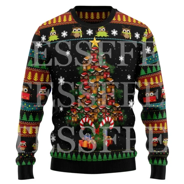 Halloween Dog Cat Bear Cotton Christmas Knitted Ugly Sweater Vintage Winter Pullover Retro Long Sleeve 3DPrint Casual Harajuku 3 - Image 5