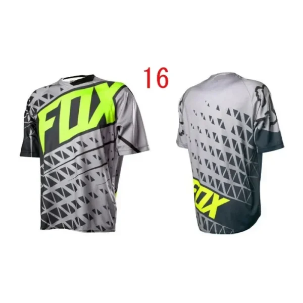 Summer New Fox T-shirt Men's Crew Neck Short Sleeve Racing 3DT Shirt Digital Print Street Harajuku Casual Text Short Sleeve - Image 2