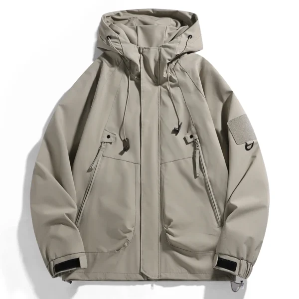 Waterproof Outdoor Jacket Men Women Hooded Sport Jackets Unisex Mountaineering Hiking Youth Cotwear Coat Men's Sportwear Top - Image 3