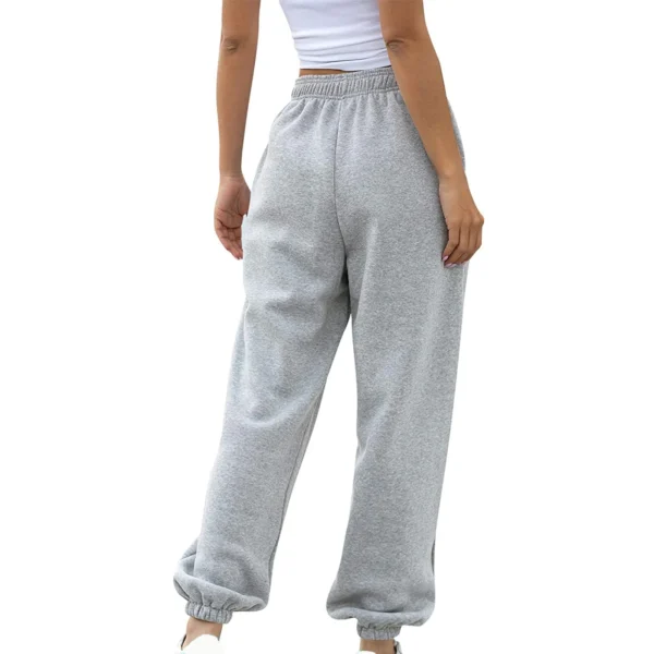 Women s Cinch Bottom Sweatpants Elastic High Waist Drawstring Joggers Sweat Pants Teen Girls Athletic Workout Trousers - Image 2