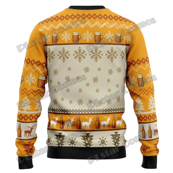 PLstar Cosmos Christmas Jingle Beer 3D Printed Men's Ugly Christmas Sweater Winter Unisex Casual Warm Knitwear Pullover MY22 - Image 2