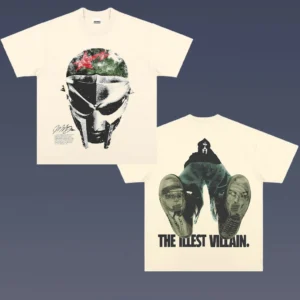 Y2K Streetwear Hip-hop Gothic Cartoon Print Oversized T-shirt Men's Round Neck Cotton Men's and Women's Short-sleeved Clothes