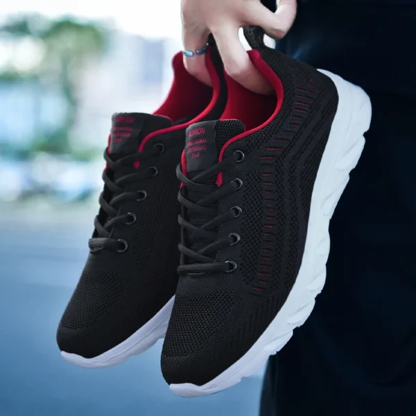 New Athletic Shoes for Men Shoes Sneakers Black Casual Men Mesh Sneakers Breathable Tennis Running Walking Gym Men Shoes - Image 3