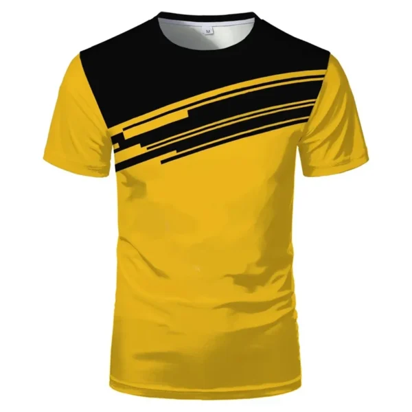 Casual Simple Pattern T Shirts Summer Fashion Short Sleeve O Neck Outdoor Sports 3D Printed T-shirts Mens Trend Oversized Tees - Image 2