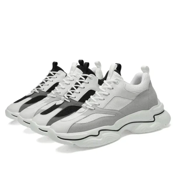 2024 Men Sneakers Heightening Shoes Elevator Increase s Insoles 7-8CM Height Increasing designer tenis para hombre Breathable - Image 6