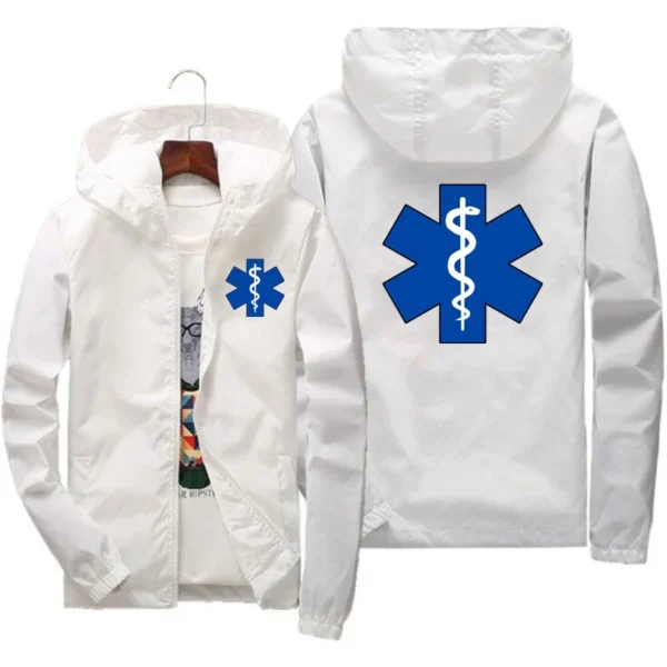 EMT Emergency Ambulance 2024Men's New Spring And Autumn Fashionable Outdoor Waterproof Jackets Windbreaker Coat Camping Clothes - Image 5