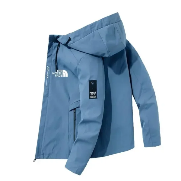 2024 new spring and autumn men's windproof jacket casual hooded jacket high quality outdoor sports men's high-end jacket - Image 2