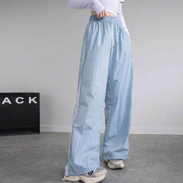 2024 New Women Spring Summer Loose Cargo Trousers Casual Wide Leg Sweatpant Street Hip Hop Sport Y2k Female Pants - Image 2