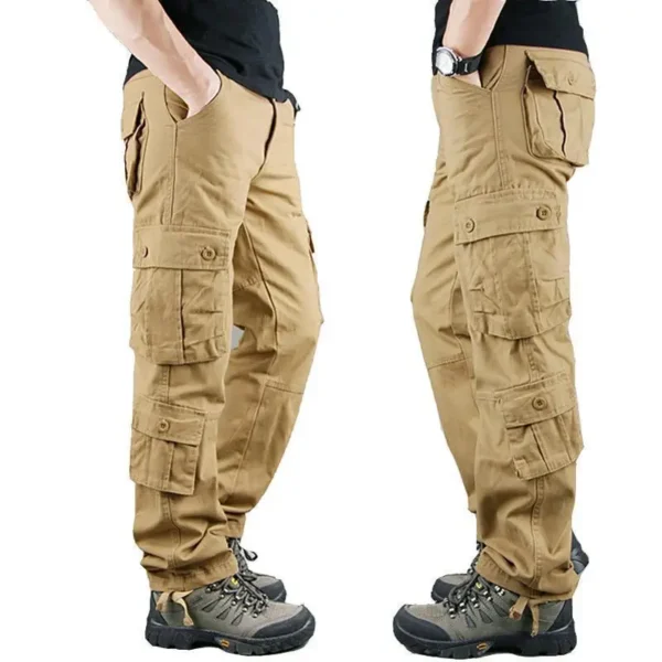 2022 Spring Summer Autumn Winter Men's Cargo Pants Khaki Military Pants Casual Cotton Tactical Pants Large Military Pants Homme - Image 2